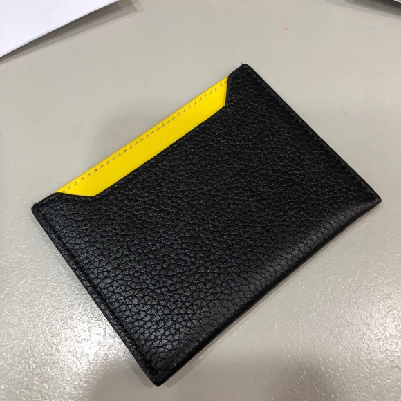 Celine dual color leather card case wallet - Picture 4 of 7